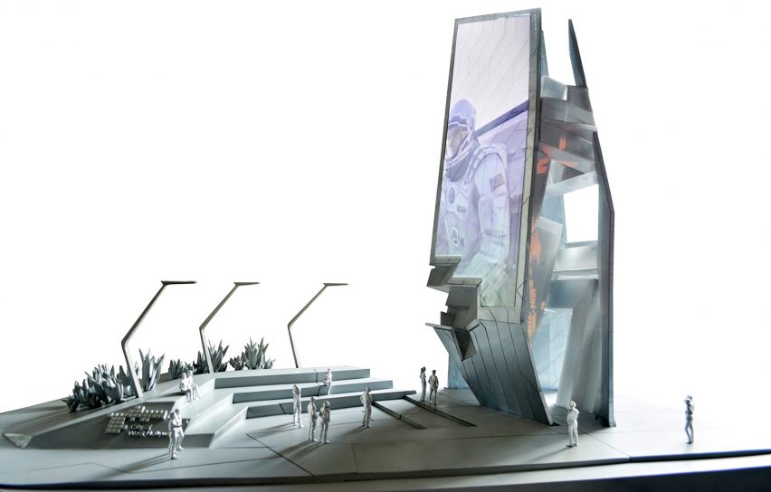 Belltower digital billboard by Tom Wiscombe