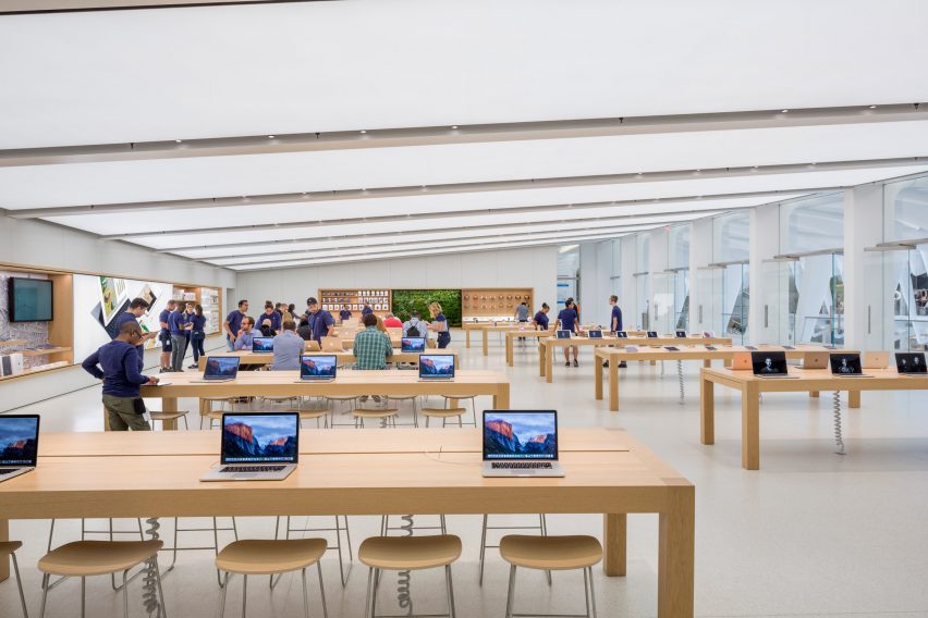 Bohlin Cywinski Jackson Apple store world trade centre