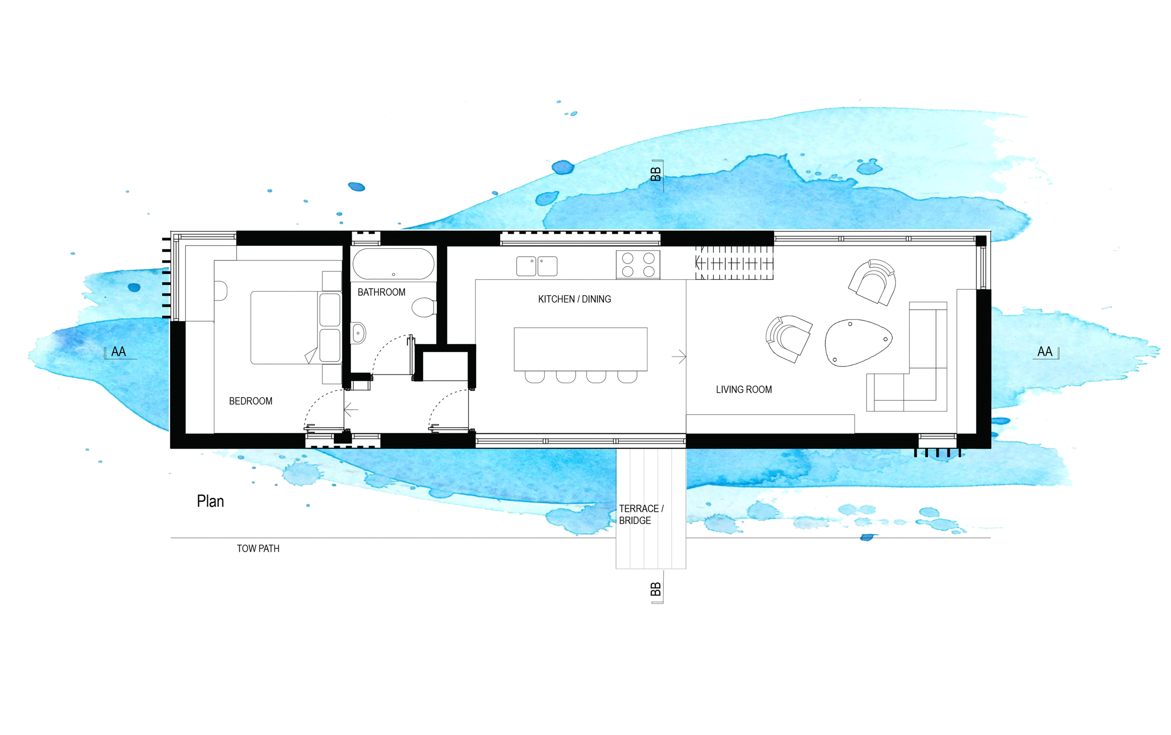 Chichester floating home by Baca Architects