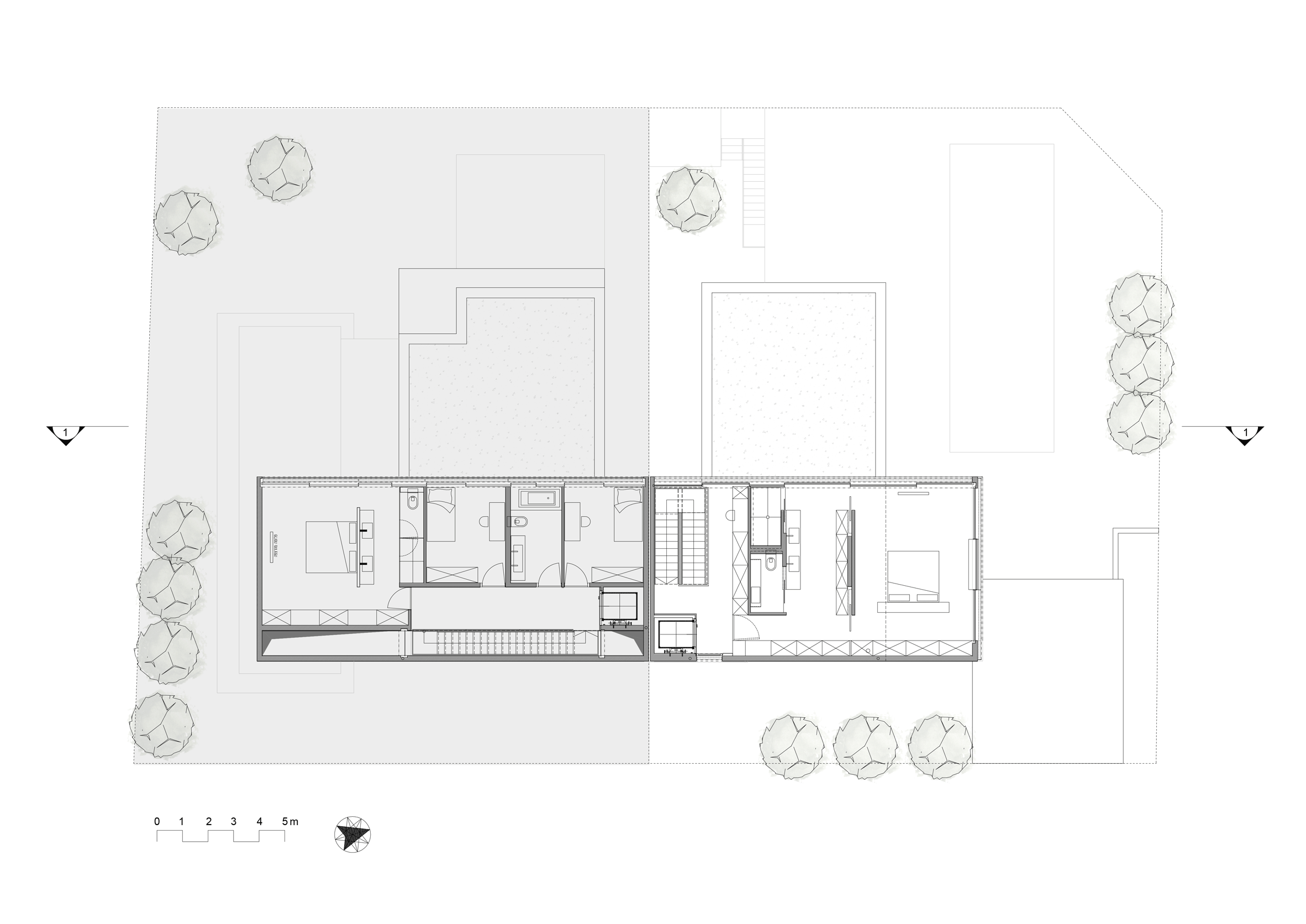 Dual House by Axelrod Architects