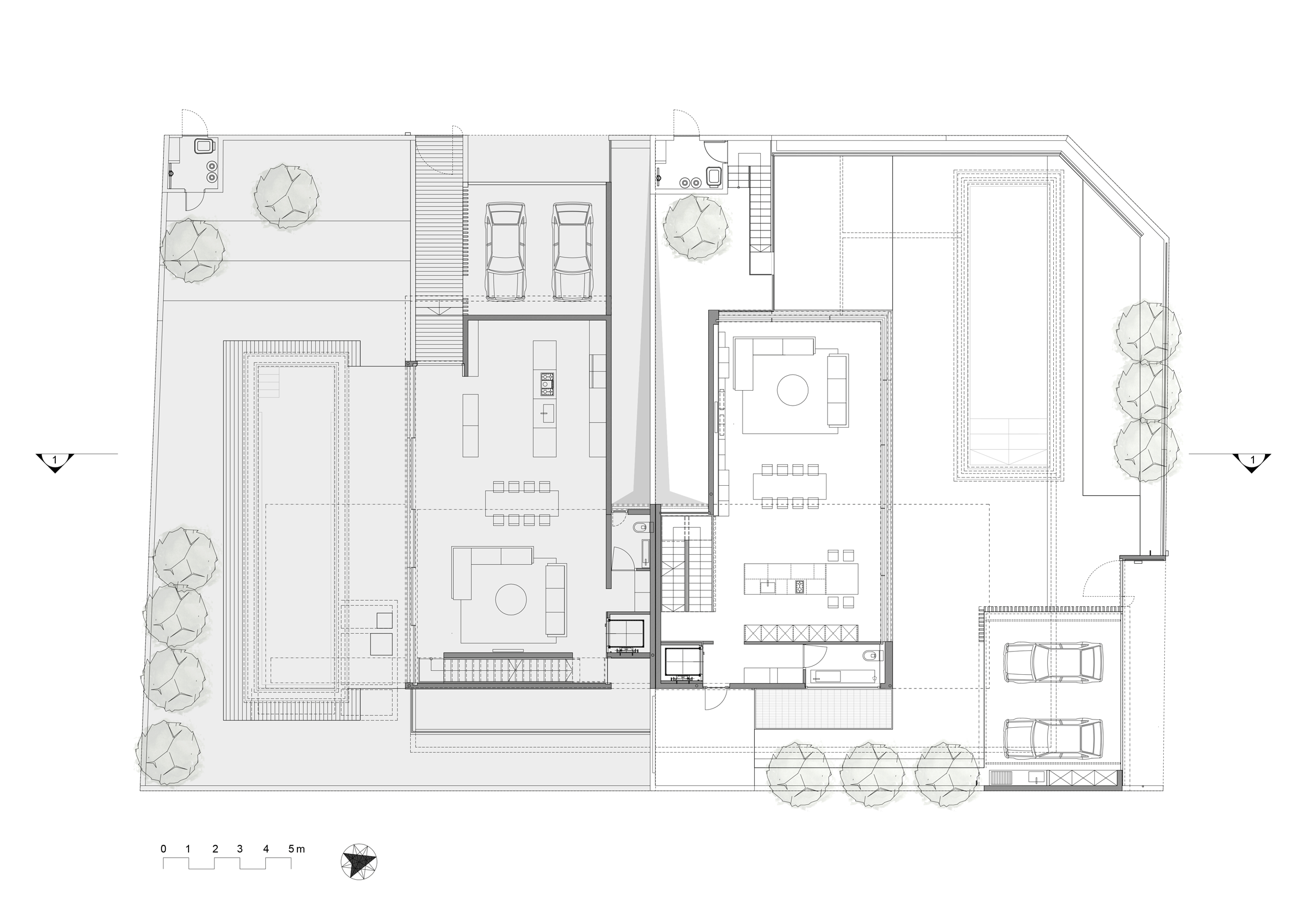 Dual House by Axelrod Architects