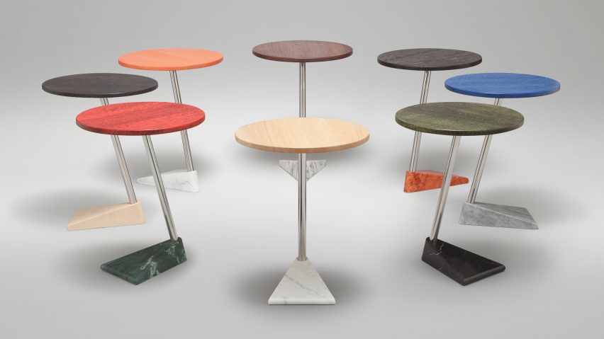 Wood, marble and steel combine in Elements table by Made in Ratio