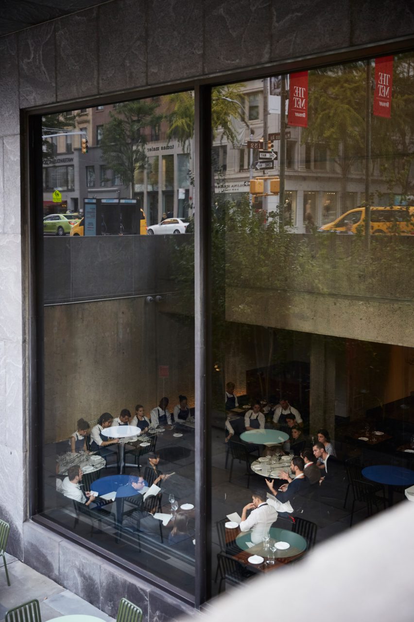 The Flora restaurant and coffee bar in the Met Breuer museum