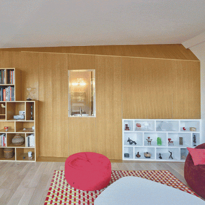 h2o architectes apartment in Sceaux