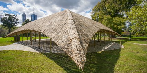 Studio Mumbai presents MPavilion 2016 built using seven kilometres of bamboo