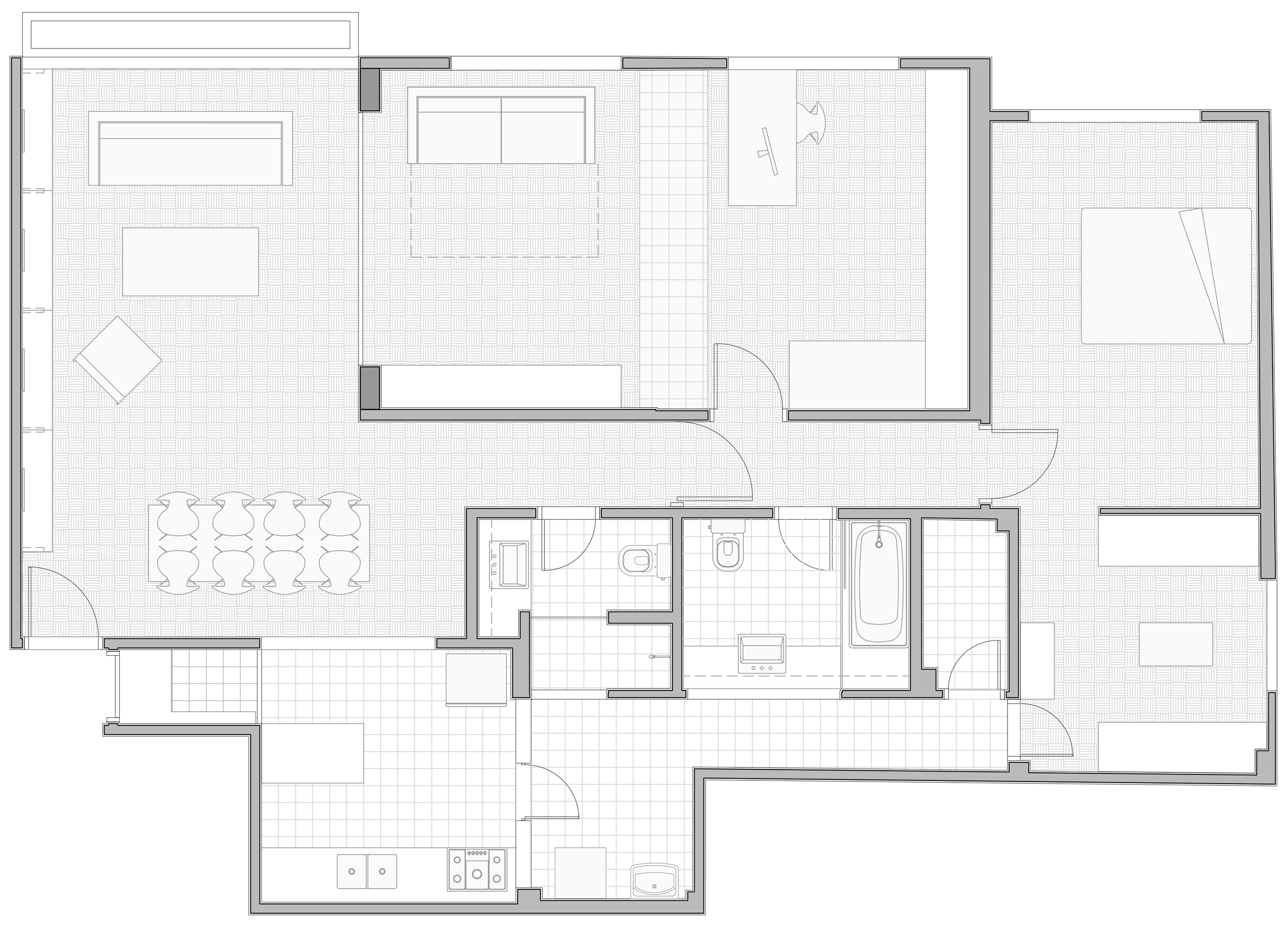 Oscar Freire Apartment by Claudia Bresciani and Júlia Risi