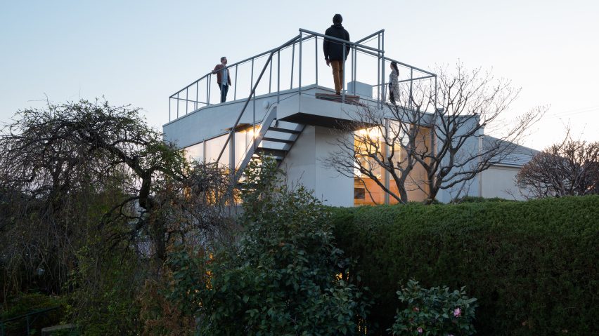 Elevated terraces create outdoor space for land-locked house in Tokyo by Front Office