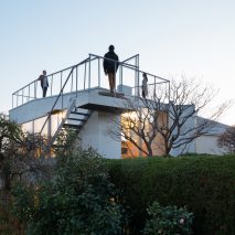 Elevated terraces create outdoor space for land-locked house in Tokyo by Front Office