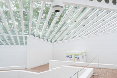 Restoration of the sculpture gallery at Philip Johnson's Glass House