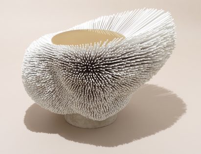 Pia Maria Raeder beech reed furniture for Galerie BSL