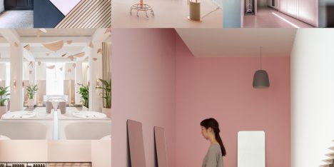 10 of the most popular pink-hued interiors on Dezeen’s Pinterest boards