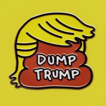 Dump Trump pin by Sagmeister & Walsh