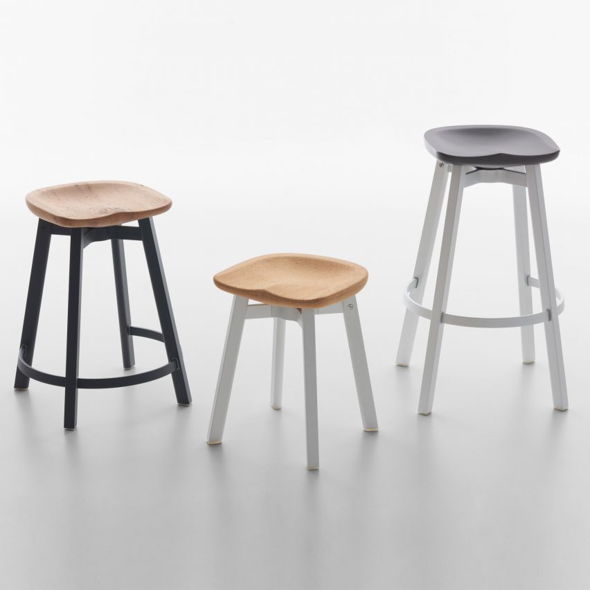 SU Stool collection Cork Seat by Nendo