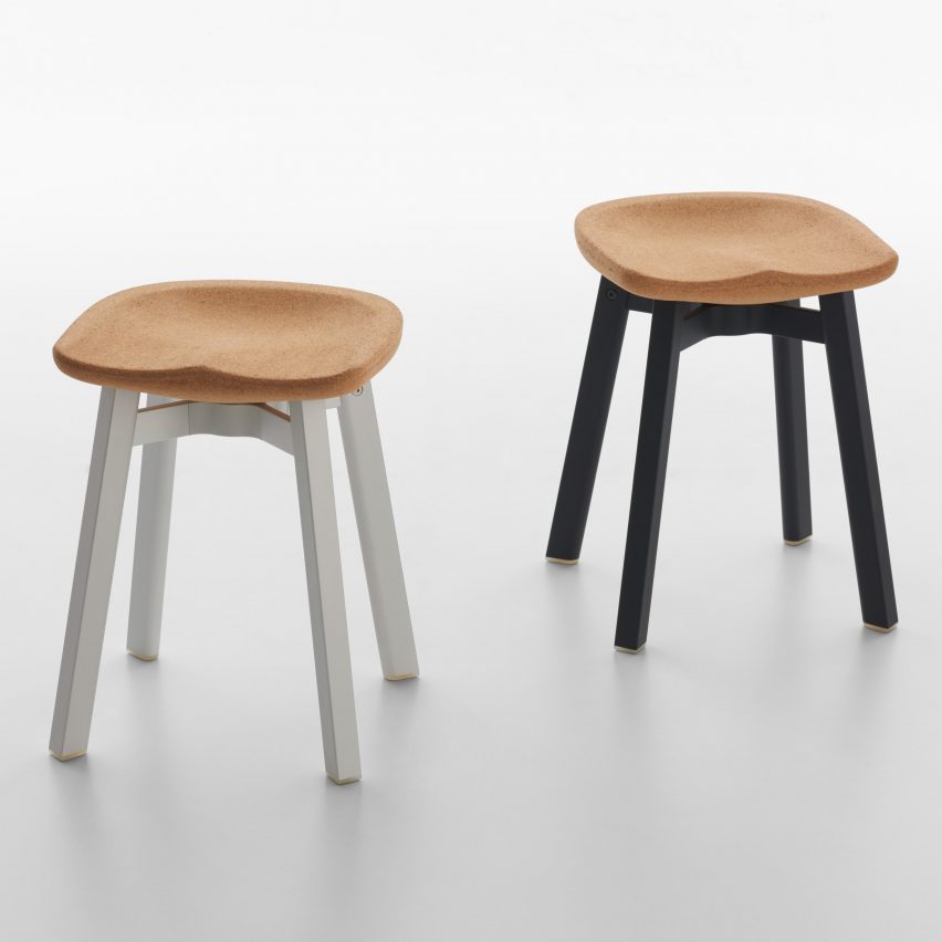 SU Stool collection Cork Seat by Nendo