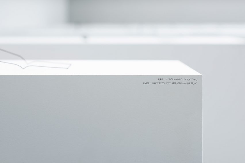 Unprinted materials by Nendo