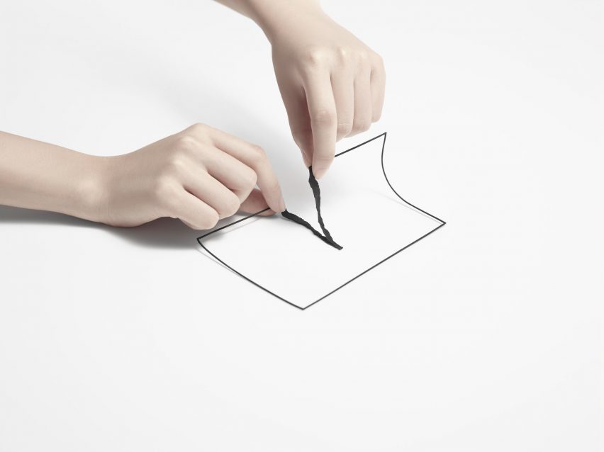 Unprinted materials by Nendo