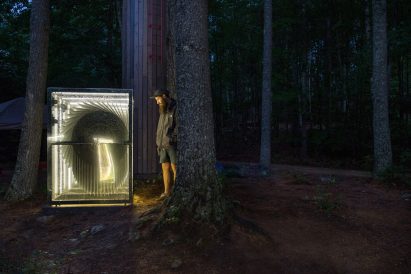 Universal Play Machine flipbooks in the forest by Beam Camp