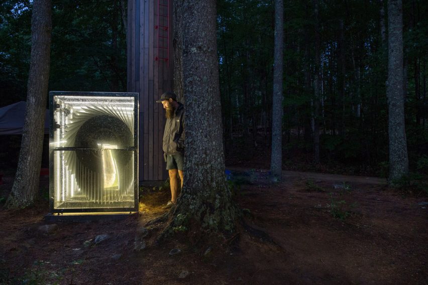 Universal Play Machine flipbooks in the forest by Beam Camp