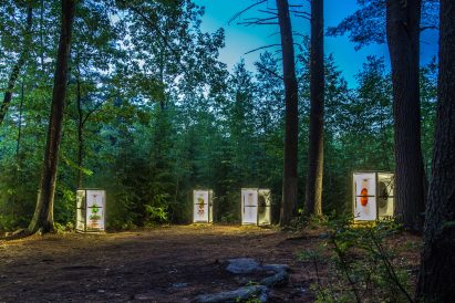 Universal Play Machine flipbooks in the forest by Beam Camp