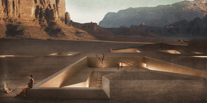 Wadi Rum Excavated Sanctuaries by Rasem Kamal