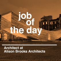 Job of the day: architect at Alison Brooks Architects