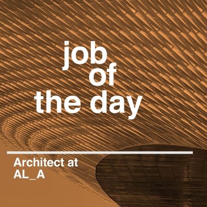 Job of the day: architect at AL_A