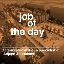 Job of the day: interiors/exhibitions specialist at Adjaye Associates