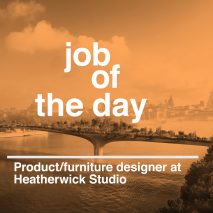 Job of the day: product and furniture designer at Heatherwick Studio