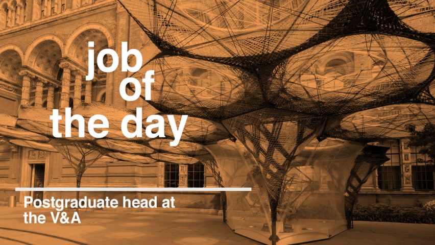 Job of the day: postgraduate head at the V&A