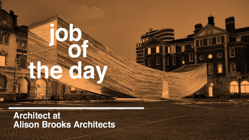 Job of the day: architect at Alison Brooks Architects