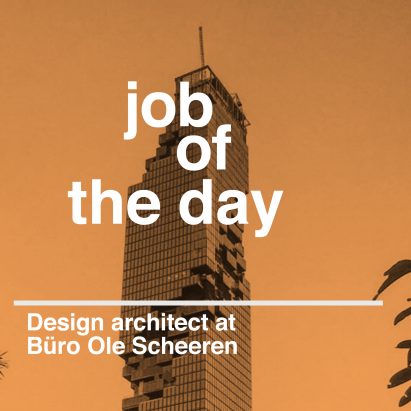 Job of the day: complex geometries design architect at Büro Ole Scheeren