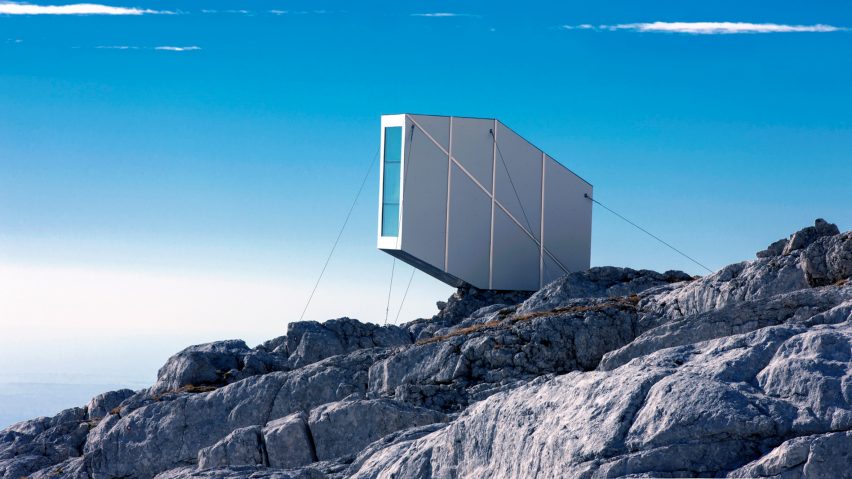 Precarious Alpine cabin by OFIS offers shelter to Slovenian climbers
