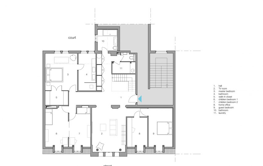 Lower floor plan