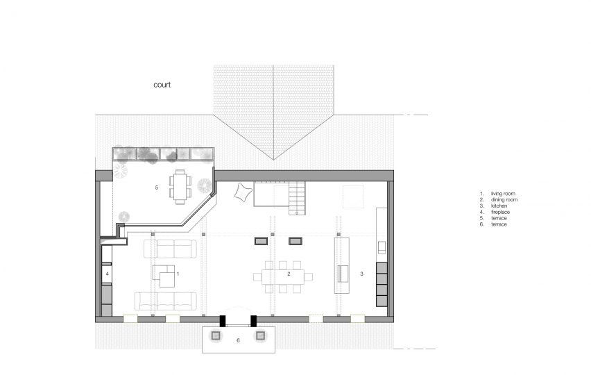 Upper floor plan