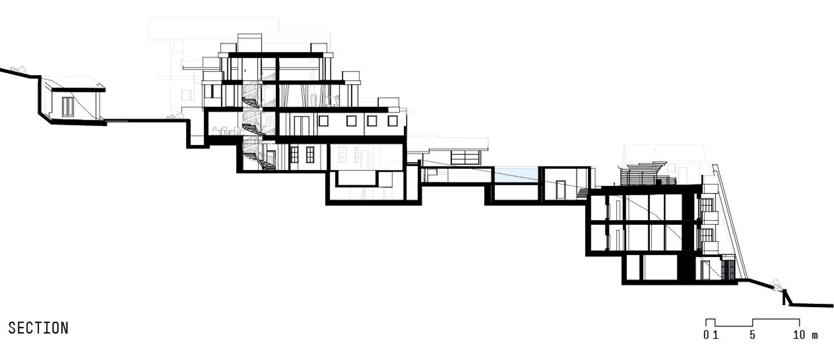 Cantilevering sky pool by noa