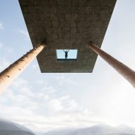 Cantilevering sky pool by noa