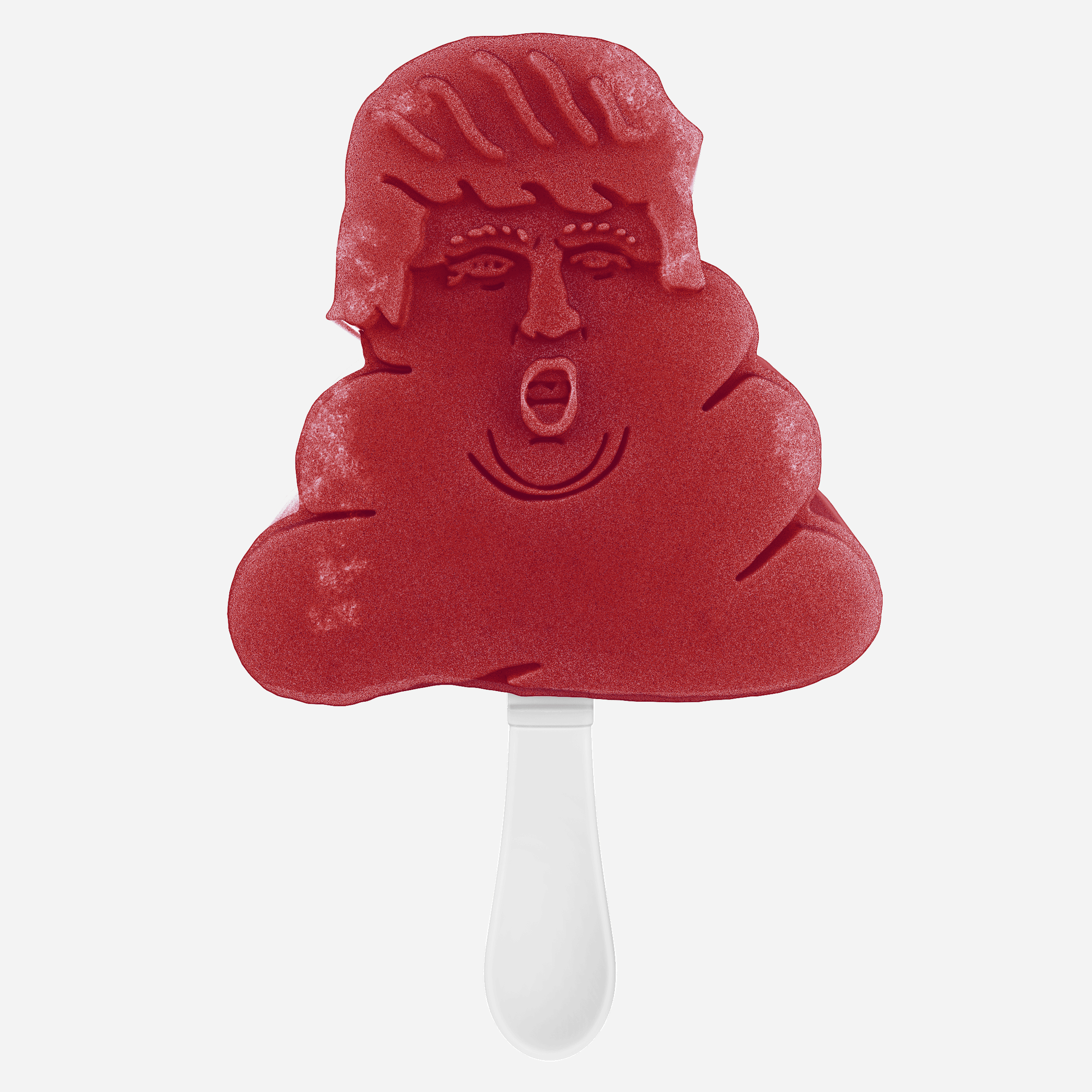 Donald Trump and Hillary Clinton frozen ice pops by Janne Kytannen
