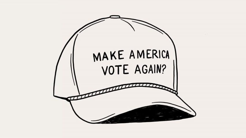 Make America Vote Again? illustration by Matt Blease