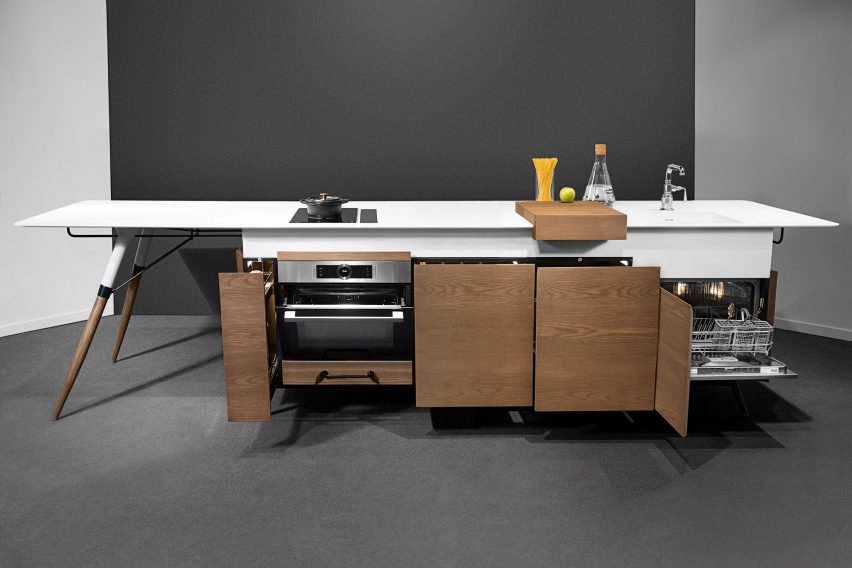 Dsignedby creates space-saving kitchen unit for millenials