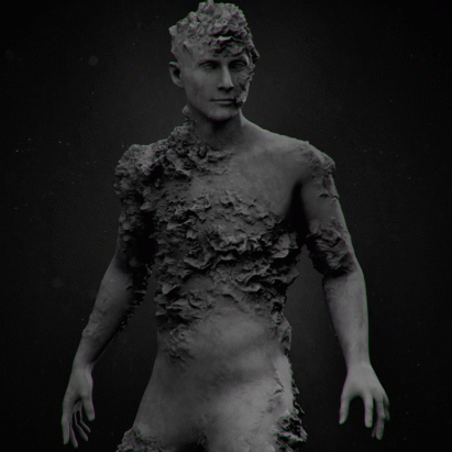 Dirk Rauscher creates human sculptures for Keøma’s music video
