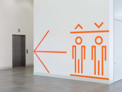 Here East London signage and wayfinding by dn&co