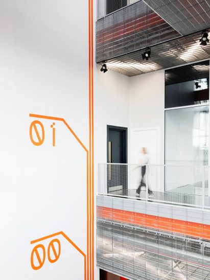 Here East London signage and wayfinding by dn&co