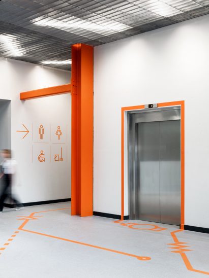 Here East London signage and wayfinding by dn&co