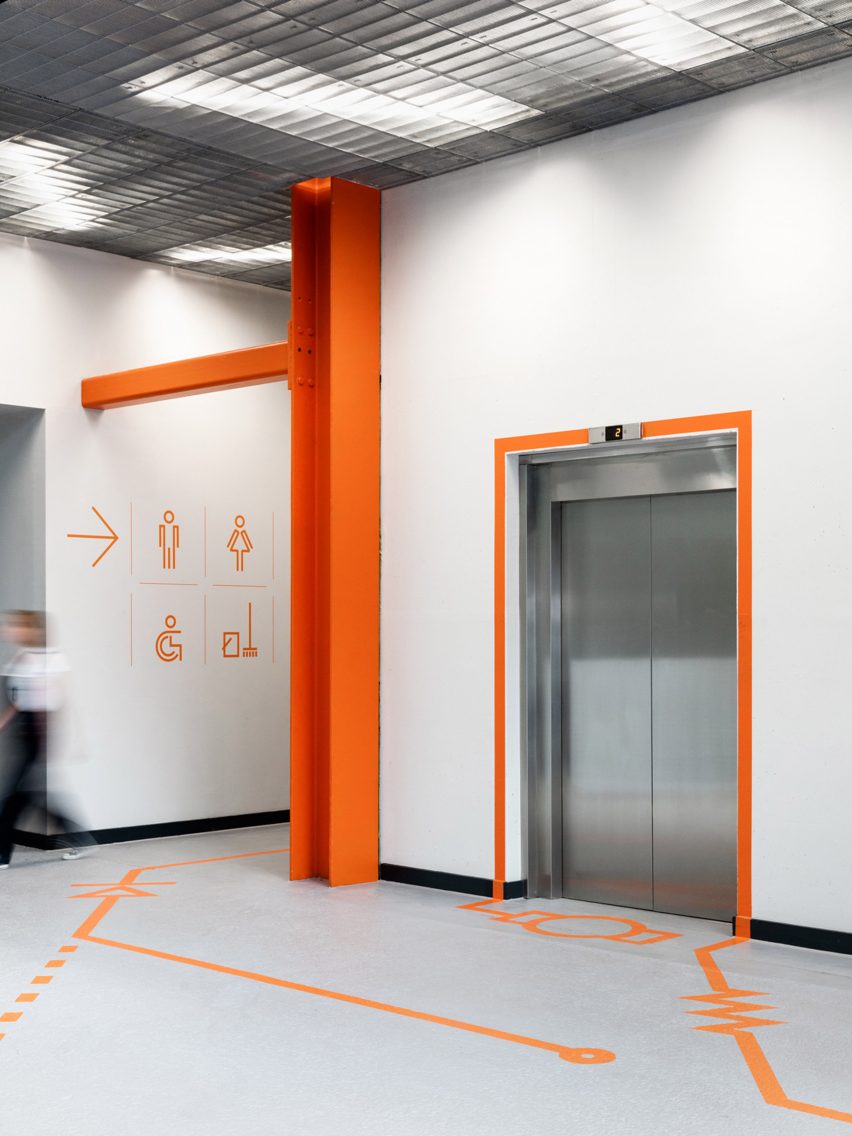Here East London signage and wayfinding by dn&co