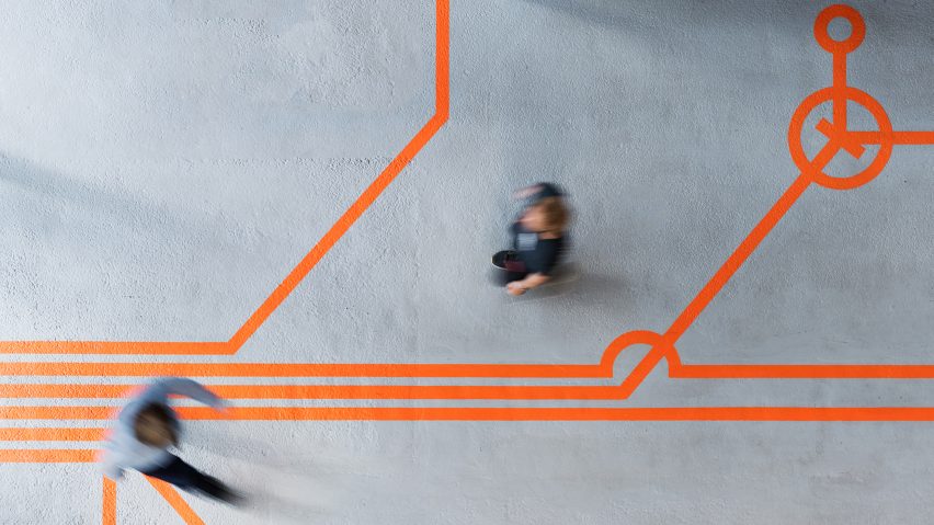 Here East London signage and wayfinding by dn&co