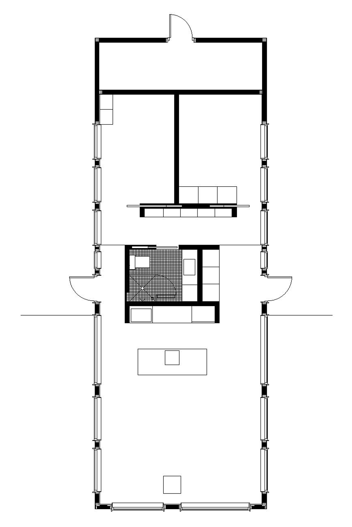 Plan of Salmela Architect's House for Beth in Wisconsin