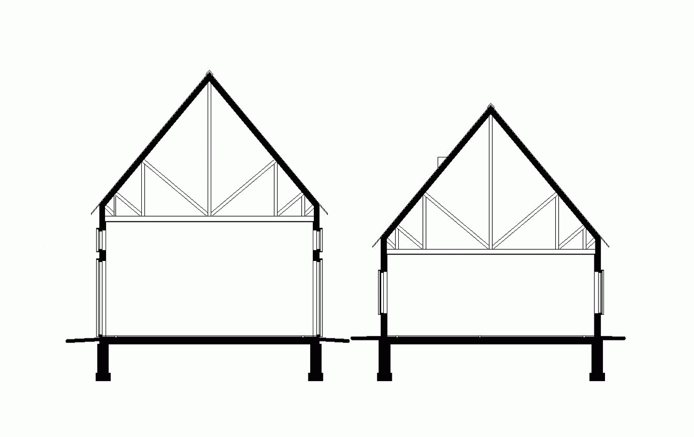 Section of Salmela Architect's House for Beth in Wisconsin
