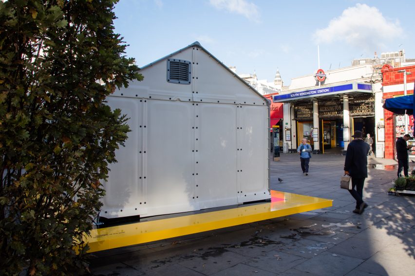 Design Museum installs Ikea Shelter