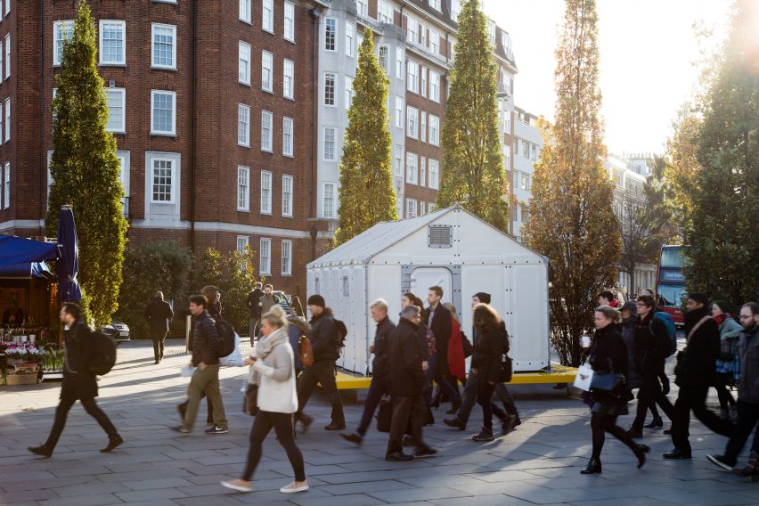 Design Museum installs Ikea Shelter