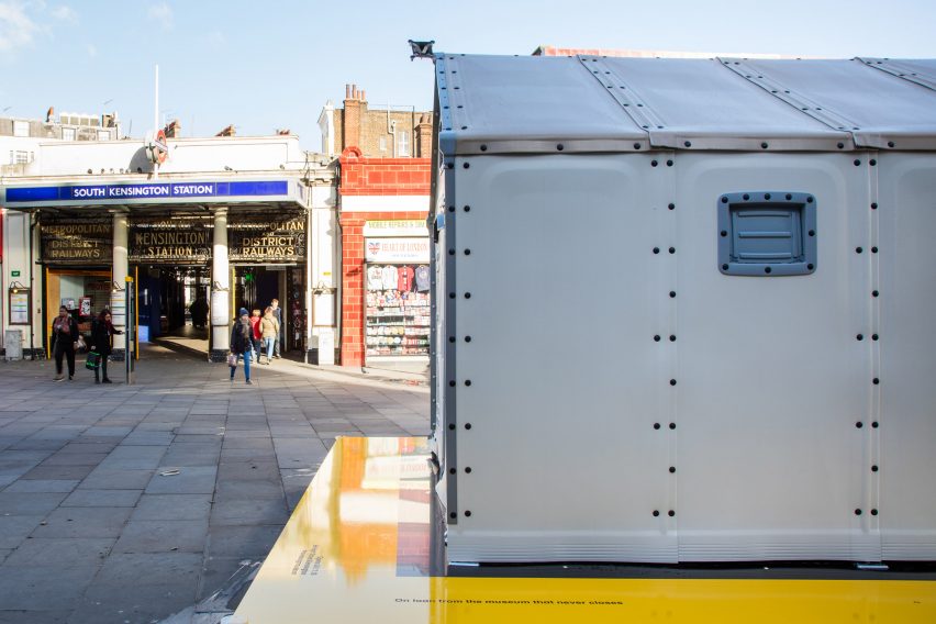 Design Museum installs Ikea Shelter